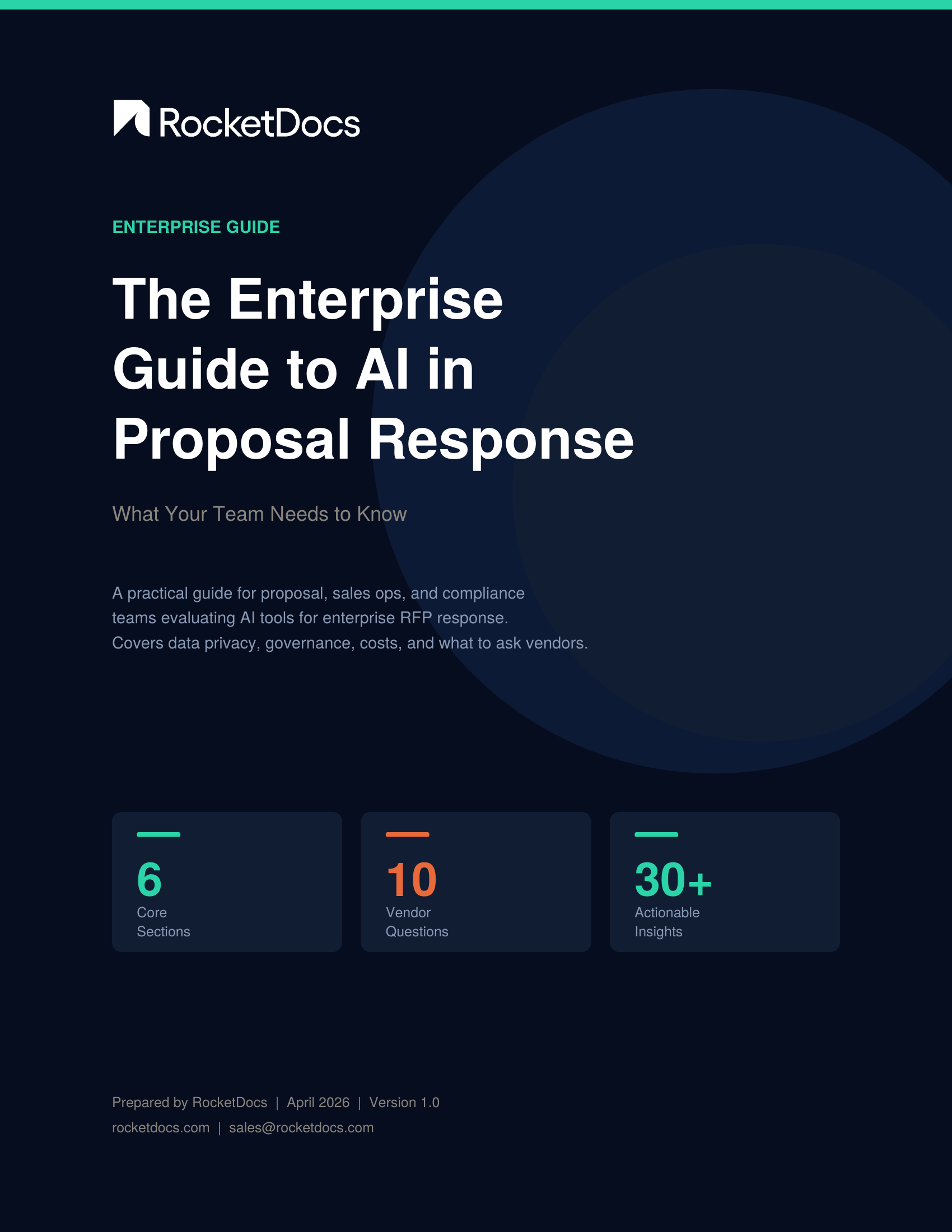 Cover of The Enterprise Guide to AI in Proposal Response