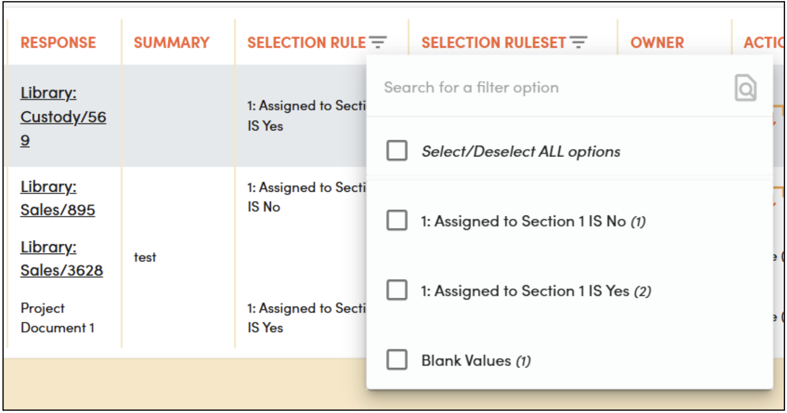Improved Rule Visibility
